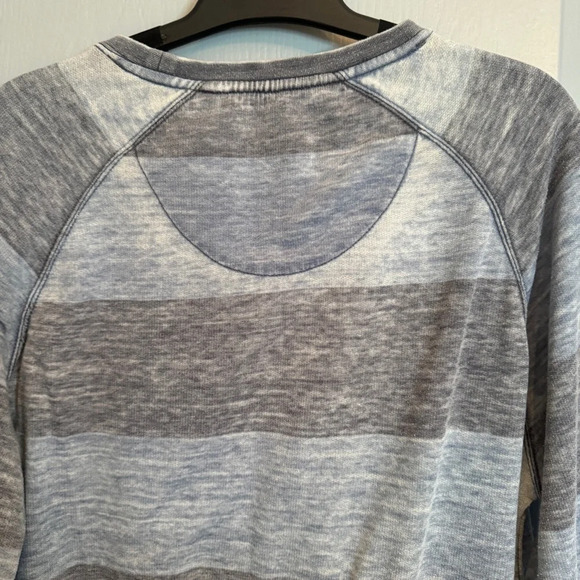 Heritage by Report Collection Long Sleeve Shirt Size Medium Men's Striped Surfer - Picture 6 of 16